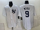 Men's New York Yankees #9 Roger Maris White Home Cool Base Stitched Jersey,baseball caps,new era cap wholesale,wholesale hats
