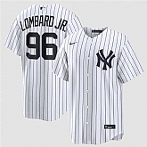 Men's New York Yankees #96 George Lombard Jr White Home Limited Stitched Jersey Dzhi,baseball caps,new era cap wholesale,wholesale hats