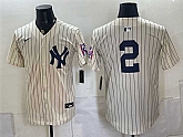 Men's New York Yankees #2 Derek Jeter Cream 2026 Field of Dreams Stadium Stitched Jersey,baseball caps,new era cap wholesale,wholesale hats