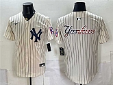 Mens New York Yankees Team Big Logo Cream 2026 Field of Dreams Stadium Stitched Jersey Dzhi,baseball caps,new era cap wholesale,wholesale hats