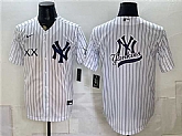 Men's New York Yankees x KAWS Team Big Logo White Stadium Stitched Jersey Dzhi,baseball caps,new era cap wholesale,wholesale hats