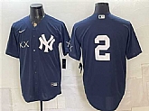 Men's New York Yankees x KAWS #2 Derek Jeter Navy Stadium Stitched Jersey,baseball caps,new era cap wholesale,wholesale hats