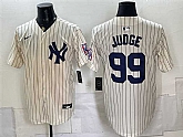 Men's New York Yankees #99 Aaron Judge Cream 2026 Field of Dreams Stadium Stitched Jersey1,baseball caps,new era cap wholesale,wholesale hats