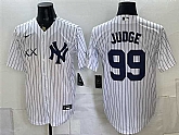 Men's New York Yankees x KAWS #99 Aaron Judge White Stadium Stitched Jersey,baseball caps,new era cap wholesale,wholesale hats