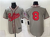 Men's Philadelphia Phillies #8 Nick Castellanos Gray 2026 Field of Dreams Stadium Stitched Jersey,baseball caps,new era cap wholesale,wholesale hats
