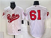 Men's Philadelphia Phillies #61 Cristopher Sanchez White 2026 Field of Dreams Stadium Stitched Baseball Jersey,baseball caps,new era cap wholesale,wholesale hats