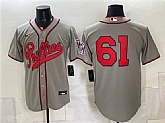 Men's Philadelphia Phillies #61 Cristopher Sanchez Gray 2026 Field of Dreams Stadium Stitched Baseball Jersey,baseball caps,new era cap wholesale,wholesale hats