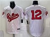 Mens Philadelphia Phillies #12 Kyle Schwarber White 2026 Field of Dreams Stadium Stitched Jersey,baseball caps,new era cap wholesale,wholesale hats