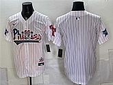 Men's Philadelphia Phillies Blank White 2026 All-Star & USA 250 Fourth of July Home Stitched Jersey Dzhi,baseball caps,new era cap wholesale,wholesale hats