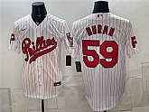 Men's Philadelphia Phillies #59 Jhoan Duran White 2026 Field of Dreams Stadium Stitched Jersey,baseball caps,new era cap wholesale,wholesale hats