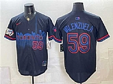 Men's Toronto Blue Jays #59 Brandon Valenzuela Navy 50 Seasons Patch 2024 City Connect Limited Stitched Jersey Dzhi,baseball caps,new era cap wholesale,wholesale hats