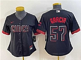 Women's Cincinnati Reds #57 Julian Garcia Black City Connect Stitched Jersey(Run Small) Dzhi,baseball caps,new era cap wholesale,wholesale hats