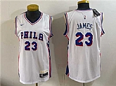 Women's Philadelphia 76ers #23 LeBron James White 2026 Association Edition Stitched Basketball Jersey(Run Small),baseball caps,new era cap wholesale,wholesale hats