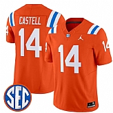Men's Florida Gators #14 Jordan Castell Orange '1960s Throwback' F.U.S.E. Vapor Limited Stitched Jersey Dzhi,baseball caps,new era cap wholesale,wholesale hats