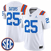 Men's Florida Gators #25 Gators White '1960s Throwback' F.U.S.E. Vapor Limited Stitched Jersey Dzhi,baseball caps,new era cap wholesale,wholesale hats