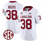 Men's South Carolina Fighting Gamecocks #38 George Rogers White F.U.S.E. Stitched Jersey Dzhi,baseball caps,new era cap wholesale,wholesale hats