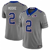 Men's Buffalo Bills #2 D.J. Moore Gray F.U.S.E. 2026 Nickel City Vapor Stitched Jersey Dzhi,baseball caps,new era cap wholesale,wholesale hats