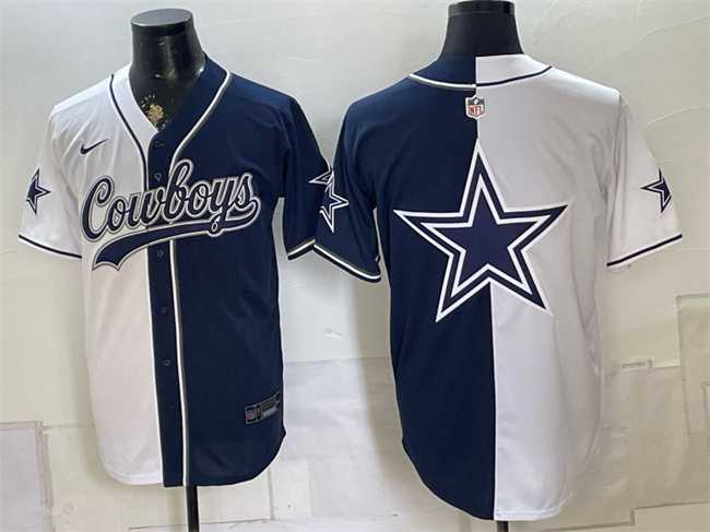 Mens Dallas Cowboys Team Big Logo White Navy Split Stitched Jersey,We sell and wholesale Mens Dallas Cowboys Team Big Logo White Navy Split Stitched Jersey on line form chian!