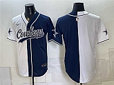 Men's Dallas Cowboys Blank White Navy Split Stitched Jersey,baseball caps,new era cap wholesale,wholesale hats