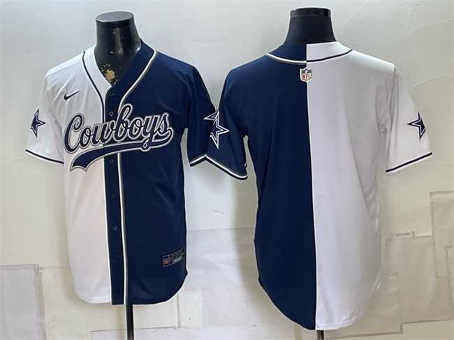 Men's Dallas Cowboys Blank White Navy Split Stitched Jersey,We sell and wholesale Men's Dallas Cowboys Blank White Navy Split Stitched Jersey on line form chian!
