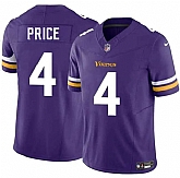 Men's Minnesota Vikings #4 Myles Price Purple 2026 F.U.S.E. Vapor Untouchable Limited Stitched Jersey Dzhi,baseball caps,new era cap wholesale,wholesale hats