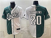 Men's Philadelphia Eagles #20 Brian Dawkins Green White Split Stitched Jersey,baseball caps,new era cap wholesale,wholesale hats