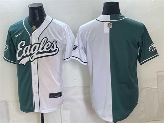 Men's Philadelphia Eagles Blank Green White Split Stitched Jersey,We sell and wholesale Men's Philadelphia Eagles Blank Green White Split Stitched Jersey on line form chian!