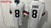Youth Cleveland Browns #8 Jared Verse White 2026 Vapor Limited Stitched Jersey