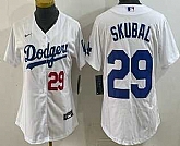 Youth Los Angeles Dodgers #29 Tarik Skubal White Cool Base Stitched Jersey,baseball caps,new era cap wholesale,wholesale hats