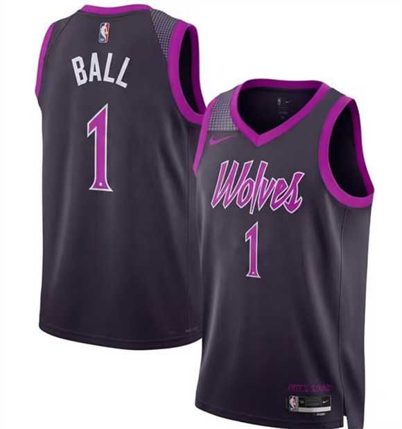 Men's Minnesota Timberwolves #1 LaMelo Ball 2026 Purple City Edition Stitched Jersey Dzhi,We sell and wholesale Men's Minnesota Timberwolves #1 LaMelo Ball 2026 Purple City Edition Stitched Jersey Dzhi on line form chian!