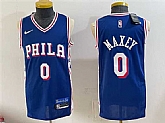 Men's Philadelphia 76ers #0 Tyrese Maxey Royal Icon Edition Stitched Jersey,baseball caps,new era cap wholesale,wholesale hats